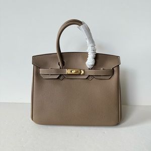 Elegant Tan Satchel Bag